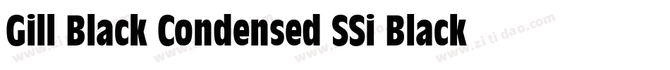 Gill Black Condensed SSi Black Condensed字体转换